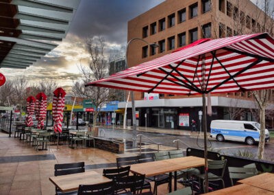 Market Umbrellas Grill'd Sunset